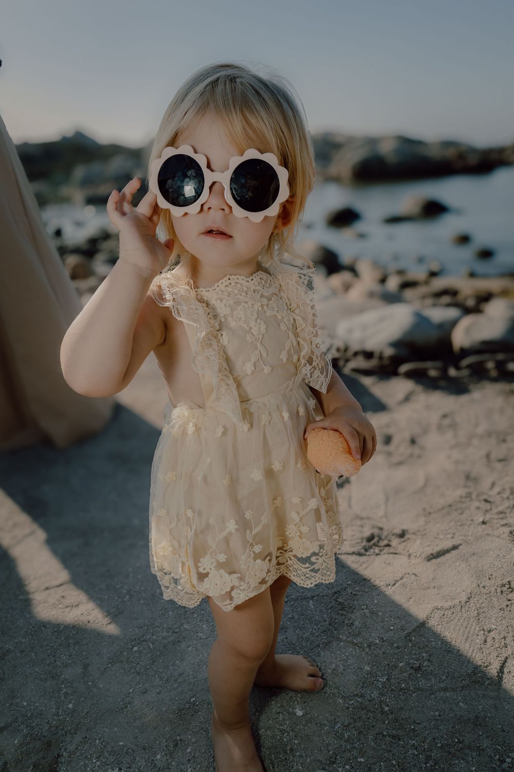 Child in sunglasses