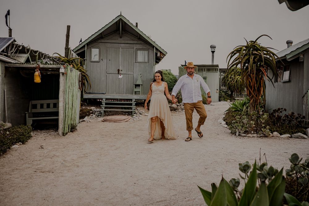 Couple walking together
